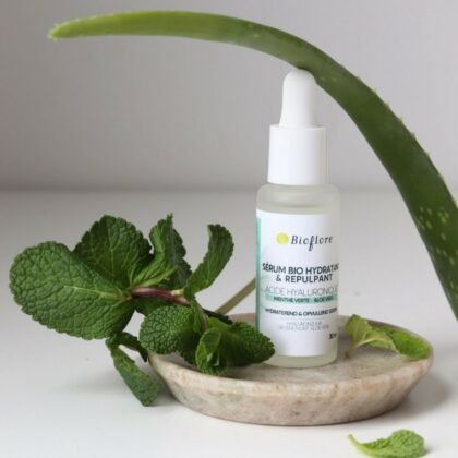 Sérum bio hydratant & repulpant à menthe verte